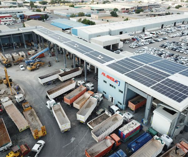 Warehousing and logistics solar systems
