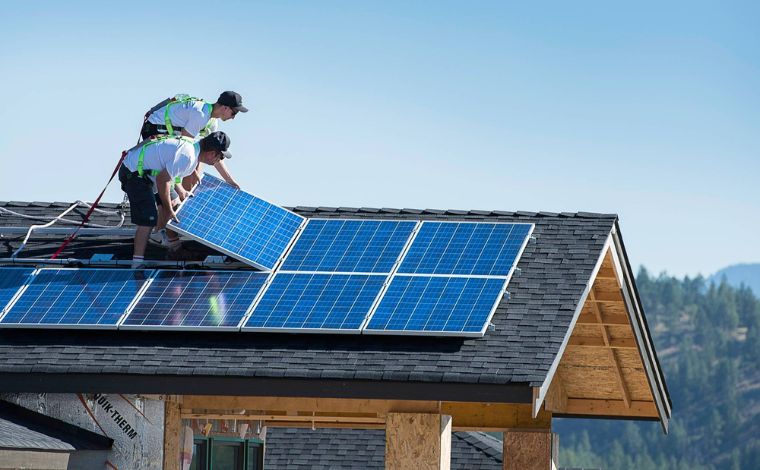 Residential solar installation example