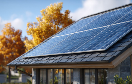 Residential rooftop solar panels