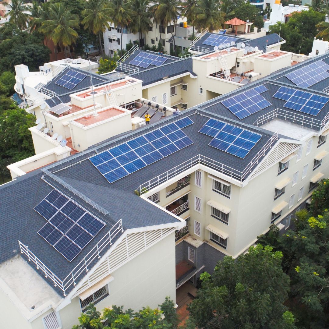Housing society solar installation