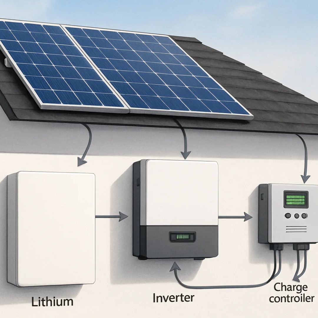 On-grid net meter solar system